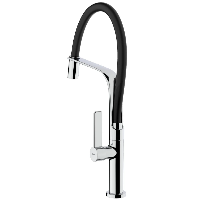 Смесител Teka Maestro FO 997 62997020FN, Стоящ, Кухненски, Подвижен душ, Цвят Хром