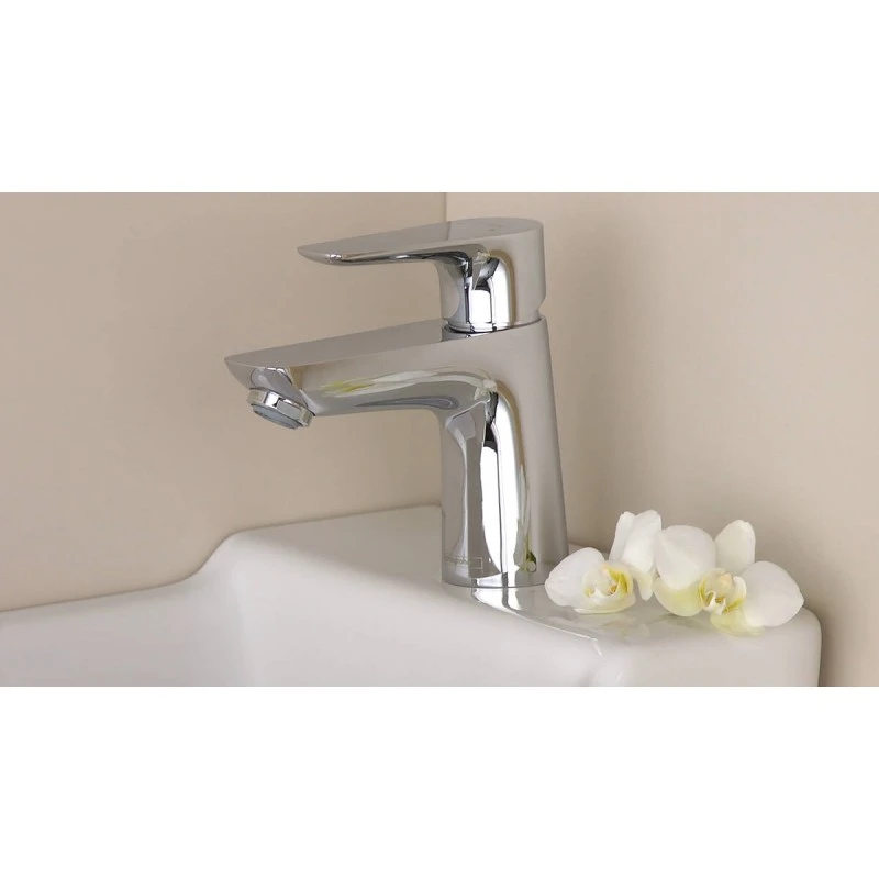 Смесител за умивалник Hansgrohe Logis 70, С изпразнител, Малък