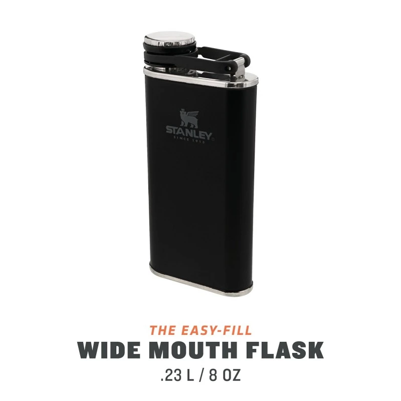 Манерка Stanley The Easy-Fill Wide Mouth Flask .23L, Черна