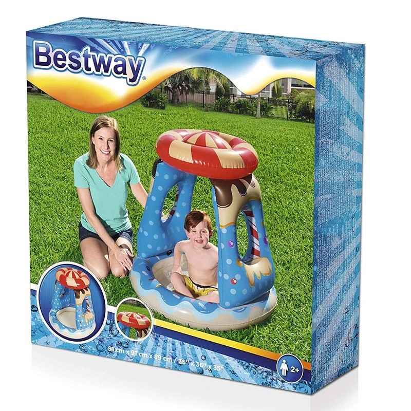 Надуваем басейн Bestway, Candyville Playtime Pool, 91 x 91 x 89 см