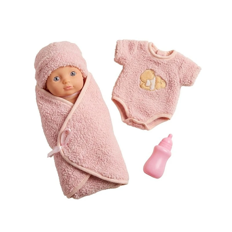 Комплект Кукла-бебе (34см) с дрешки и аксесоари, Bambolina Teddy, 35x11x32 cm
