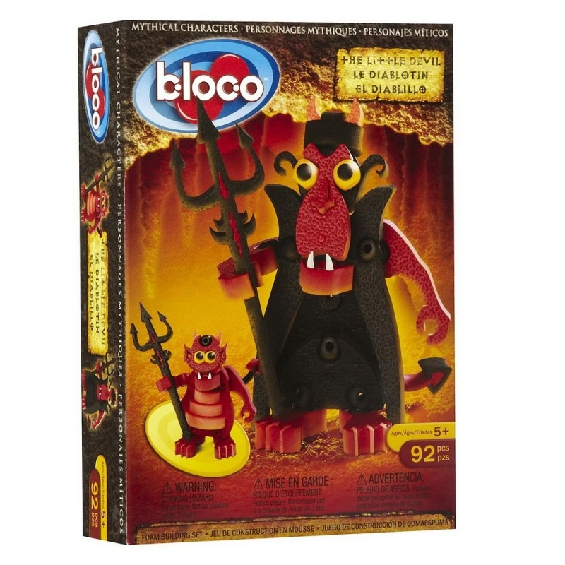 Пъзел Bloco 3D EVA, МАЛКИТЕ ДЯВОЛИ, 92 елемента, The Little Devil, 5+ години