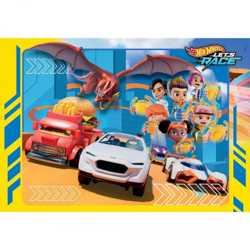CLEMENTONI 30ч. Пъзел HOT WHEELS , 33,50x23,50cm