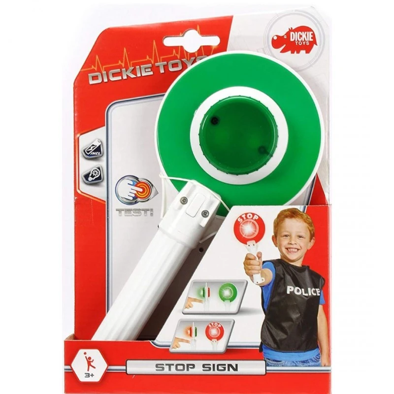 Детска играчка Dickie Toys - Полицейска стоп палка, 24 cm