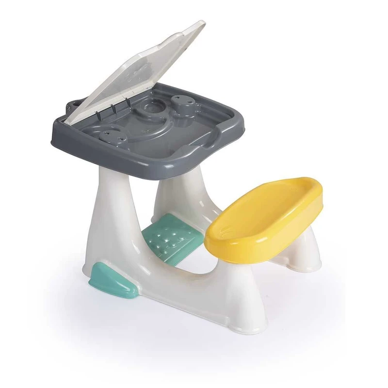 Детски чин с маса Dolu, 55x65x20 см, 2+ години, Сив/Бял