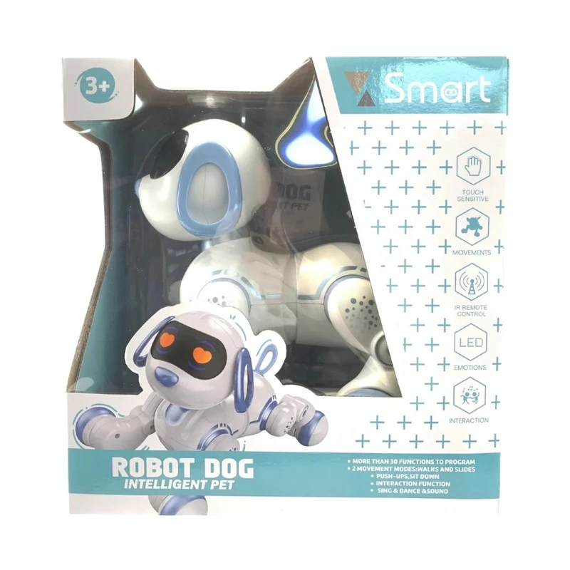 Интерактивен робот с дистанционно КУЧЕ R/C, Smart robot dog, 23.6 x 20.1 x 24.9 cm, 3+ години