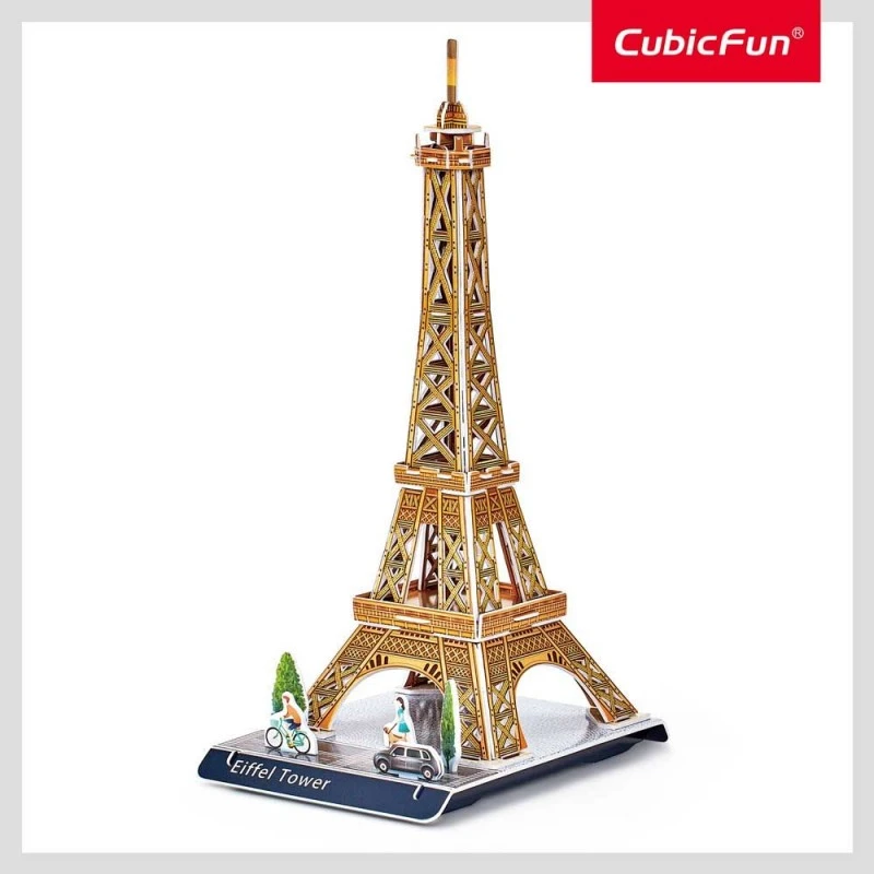 CubicFun Пъзел 3D Eiffel Tower, 31 части, 1.8x16x25 см., 5+ години