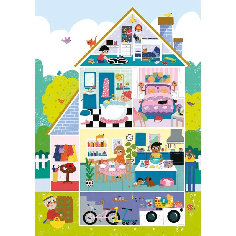CLEMENTONI 60ч. Пъзел Home sweet Home, 33,50х23,50cm