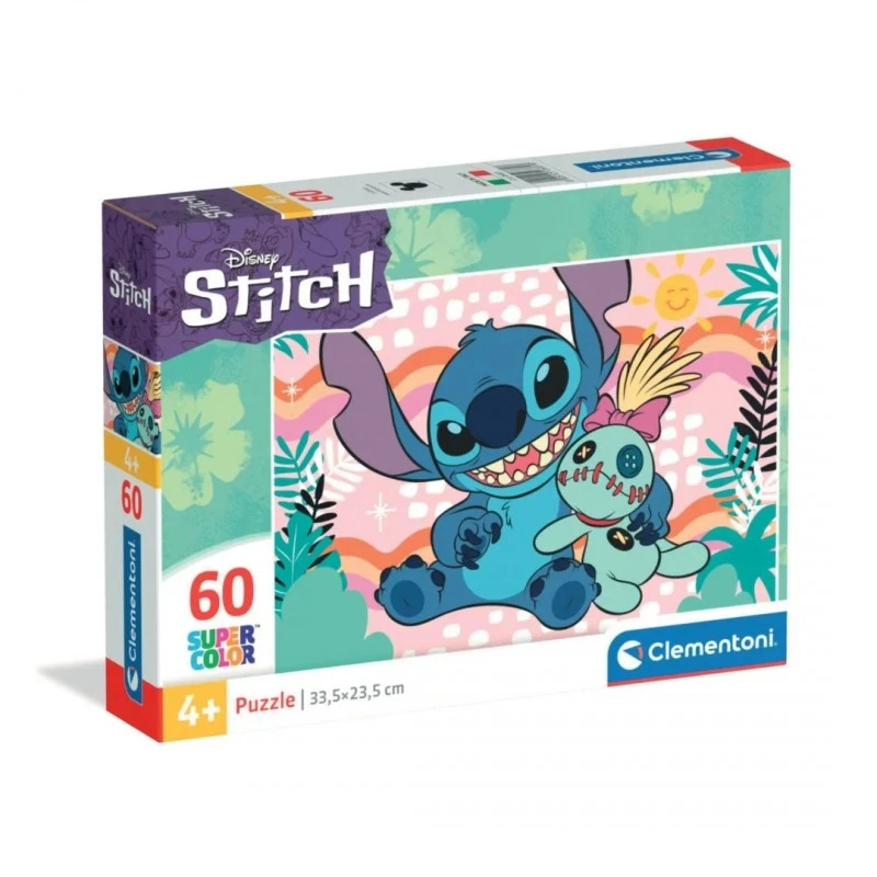 CLEMENTONI 60ч. Пъзел Disney Stitch, 33,50х23,50cm