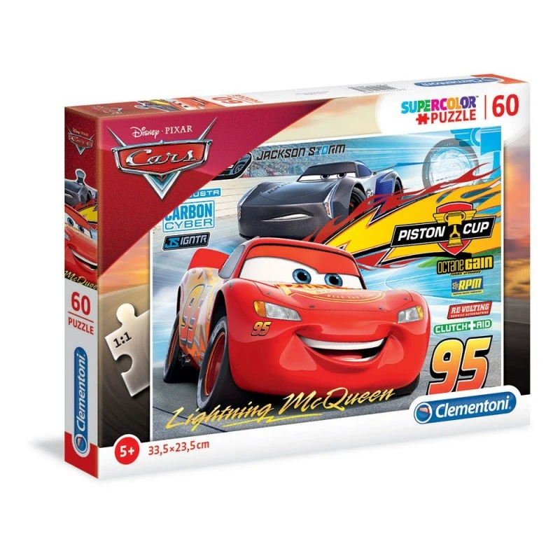 CLEMENTONI 60ч. Пъзел Cars, 33,50х23,50cm