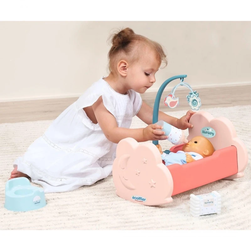 Легло за кукли и аксесаори, Ecoiffier dolls bad, 2873