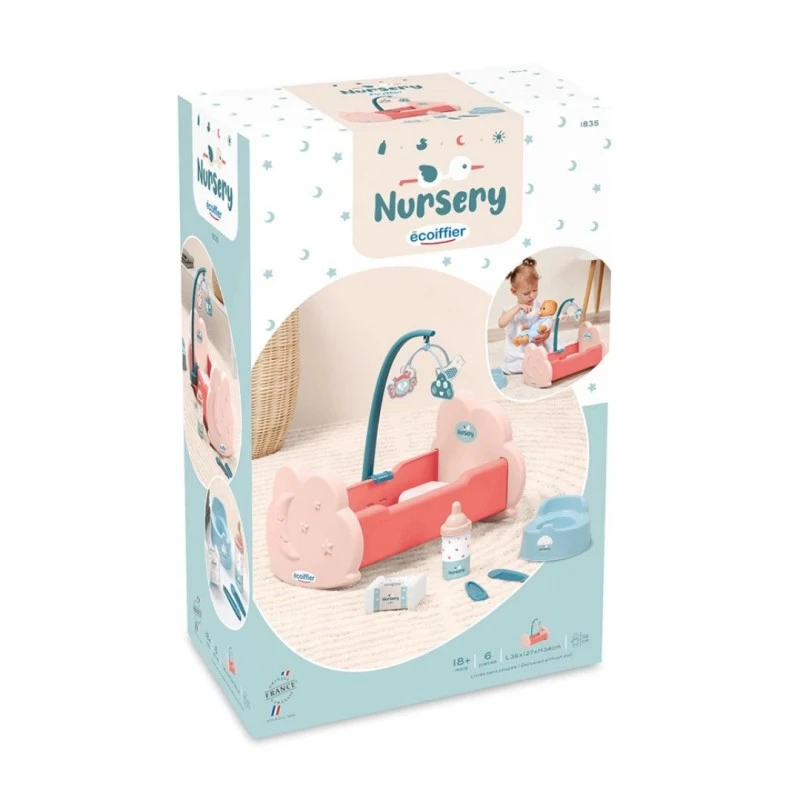 Легло за кукли и аксесаори, Ecoiffier dolls bad, 2873