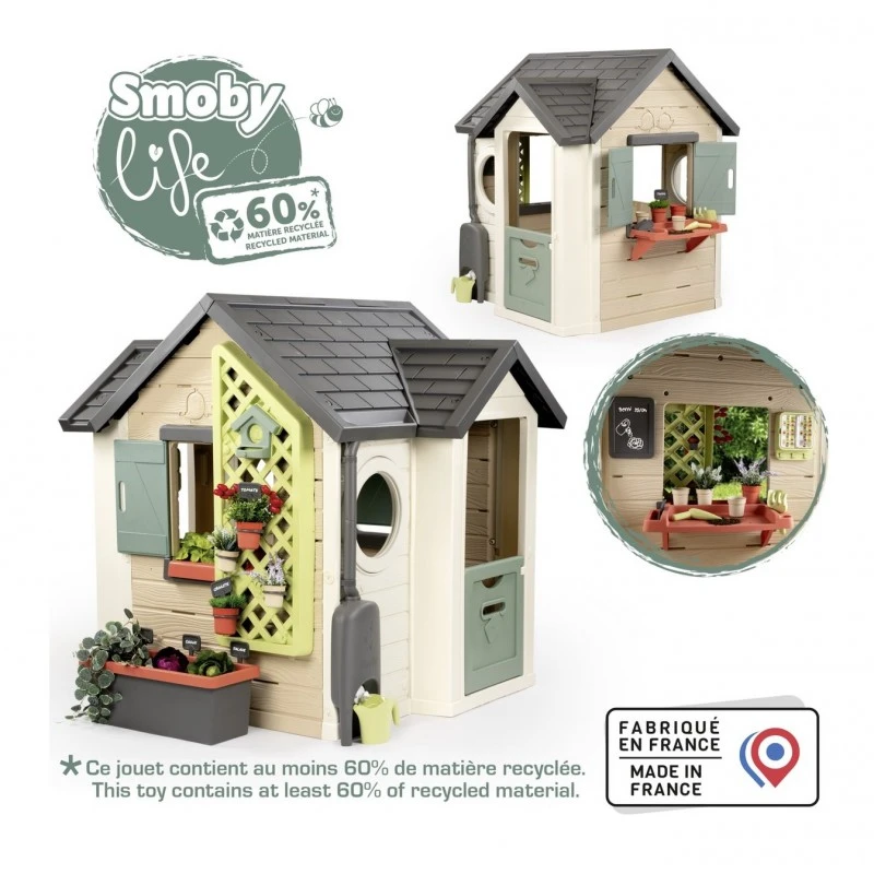 Детска къща за игра Smoby Life Garden House, 132 х 135 х 128 cm., 2+ години