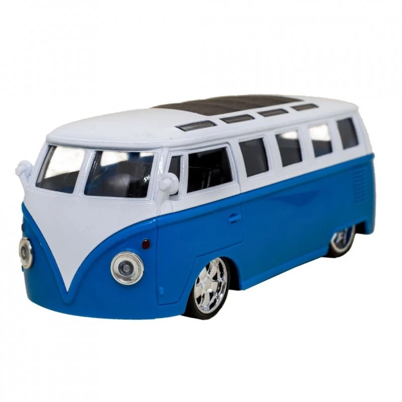 Градски автобус City Bus звук и светлини 1:36, Метален, 14x5x5 cm, 3+ години, Син