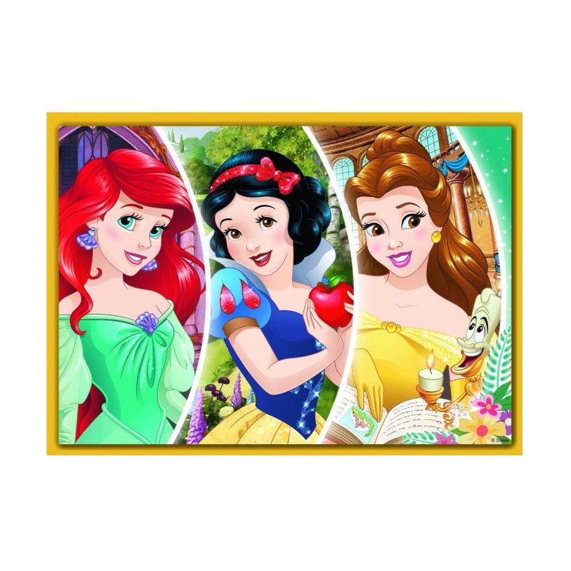 Детски пъзел Trefl, 4в1, Princess, 207 части, 4+ години