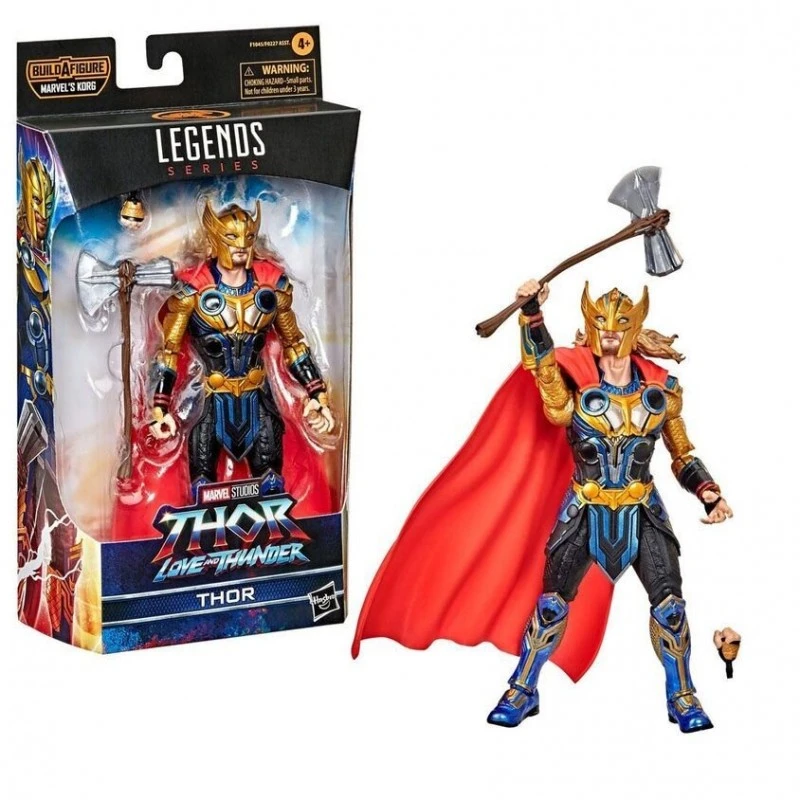 Екшън фигурка Hasbro Fans - Marvel Thor Love and Thunder: Build A Figure  Legends Series - Thor Action Figure (Excl.), 15 cm, F1045