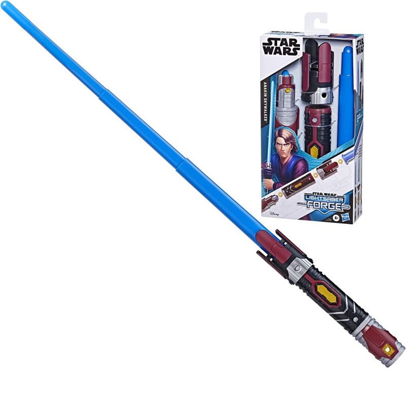 Удължаващ се боен меч Люк Скайуокър, Hasbro Disney Star Wars: Anakin Skywalker Lightsaber Forge, F4057