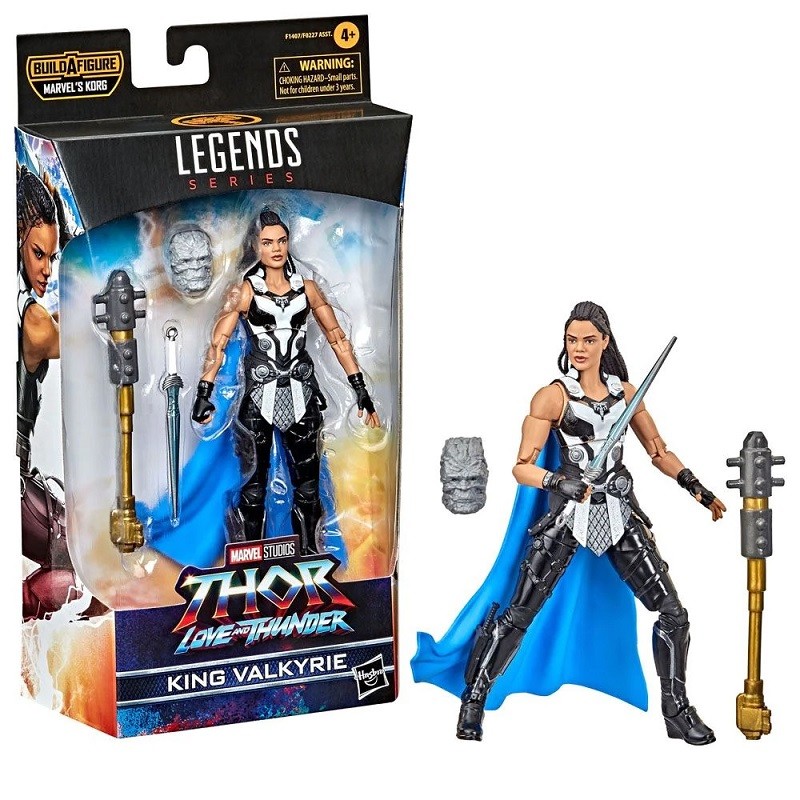 Екшън фигурка Hasbro Fans - Marvel Thor Love and Thunder: Build A Figure  Legends Series - King Valkyrie Action Figure (Excl.), 15 cm, F1407