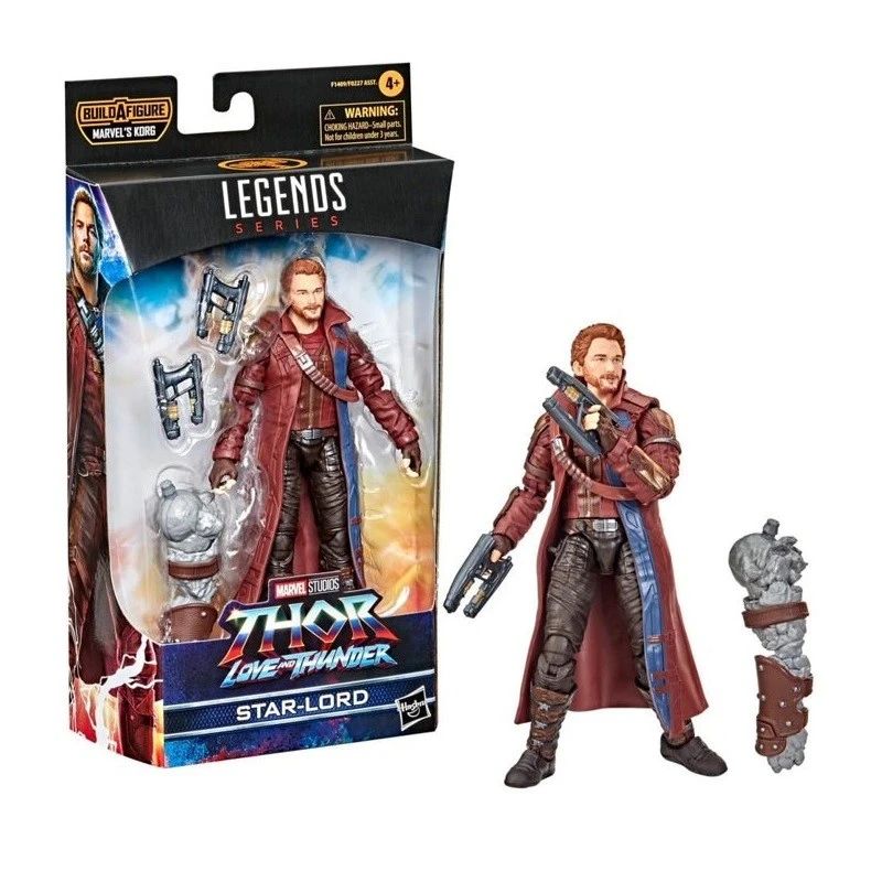 Екшън фигурка Hasbro Fans - Marvel Thor Love and Thunder: Build A Figure  Legends Series - Star-Lord Action Figure (Excl.), 15 cm, F1409