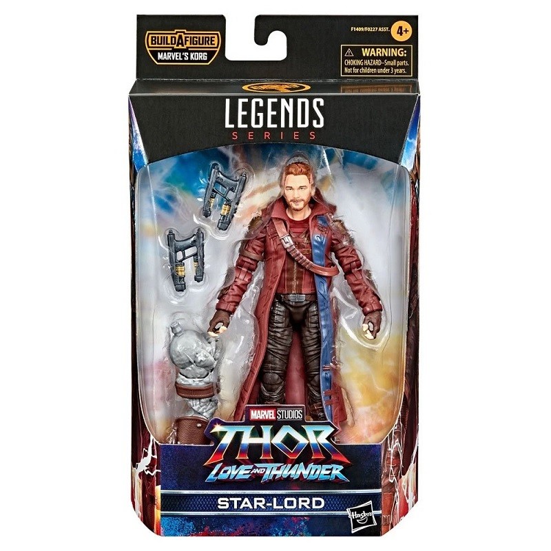 Екшън фигурка Hasbro Fans - Marvel Thor Love and Thunder: Build A Figure  Legends Series - Star-Lord Action Figure (Excl.), 15 cm, F1409