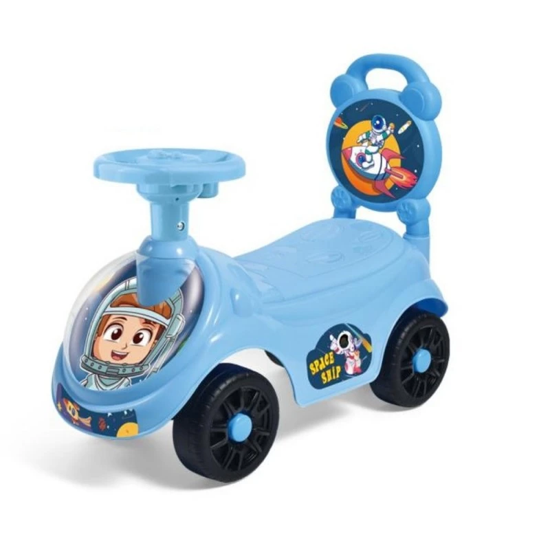Детска кола за баланс и прохождане Space Ship, Със звуци, 50 х 40 х 22 см, 3 + години