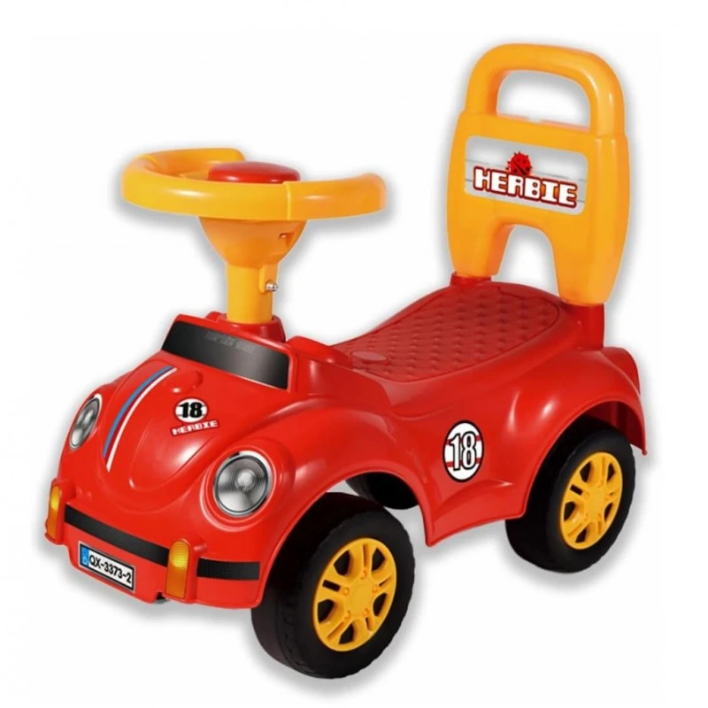 Детска кола за баланс и прохождане Beetles, С бутон за сигнализация, 50 х 42 х 23 см, 1,5 + години