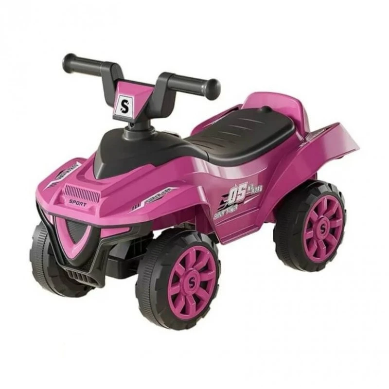 Детска кола за баланс и прохождане ATV, До 40 кг, Със звукови ефекти и багажник под седалката, 60х28х39 см, 1,5 + години