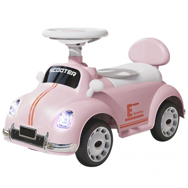 Детска кола за баланс и прохождане Beetles, С бутон за сигнализация, 50 х 42 х 23 см, 1,5 + години