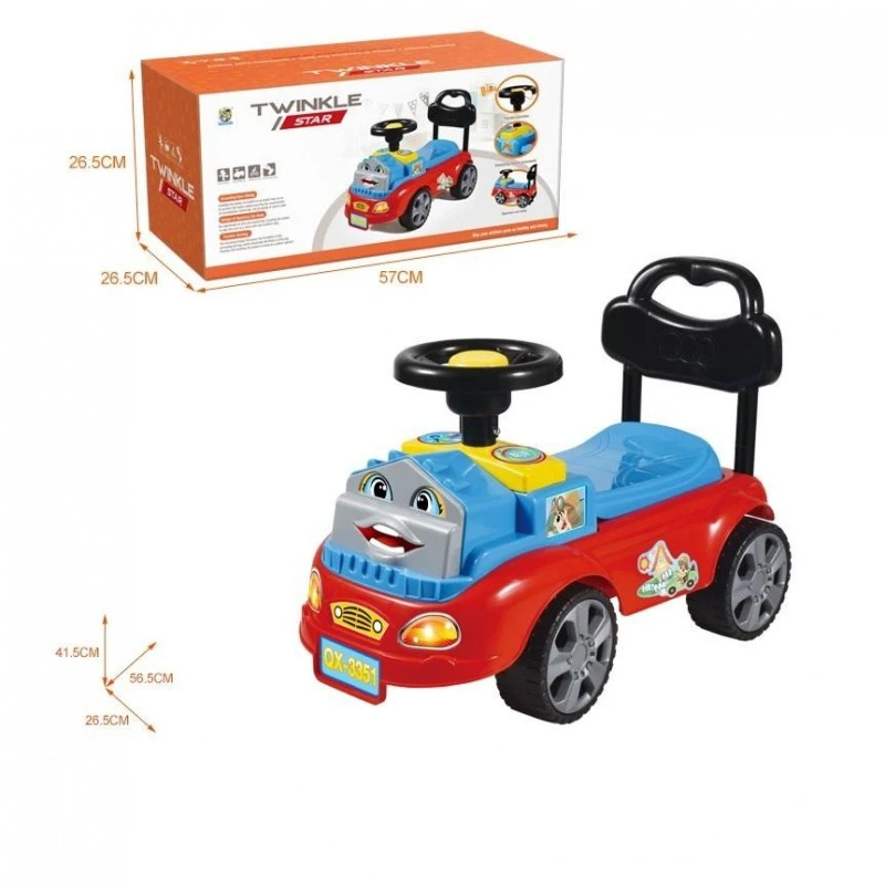 Детска кола за баланс и прохождане Twinkle, С багажник под седалката, 56.5X26.5X41.5 cm, 1,5 + години