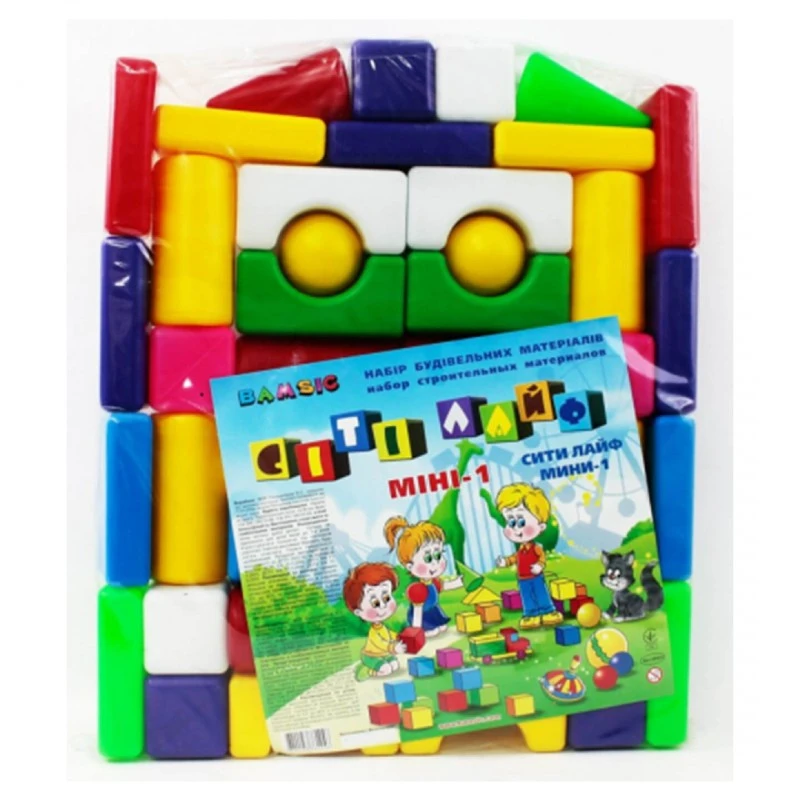 ДЕТСКИ КОНСТРУКТОР С ТОПКИ CITY LIFE 43 ЧАСТИ В ПЛИК