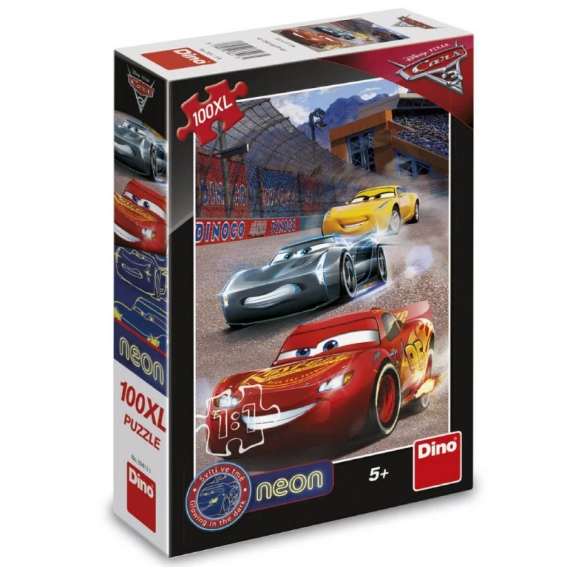 ПЪЗЕЛ DISNEY CARS 100 XL части, НЕОН, 27 х 4 х 19 cm, 5+ години