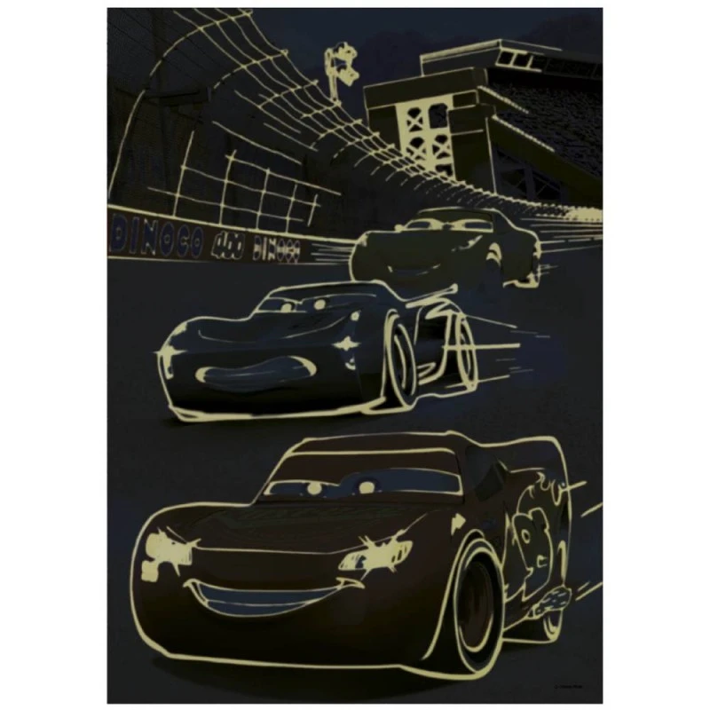 ПЪЗЕЛ DISNEY CARS 100 XL части, НЕОН, 27 х 4 х 19 cm, 5+ години