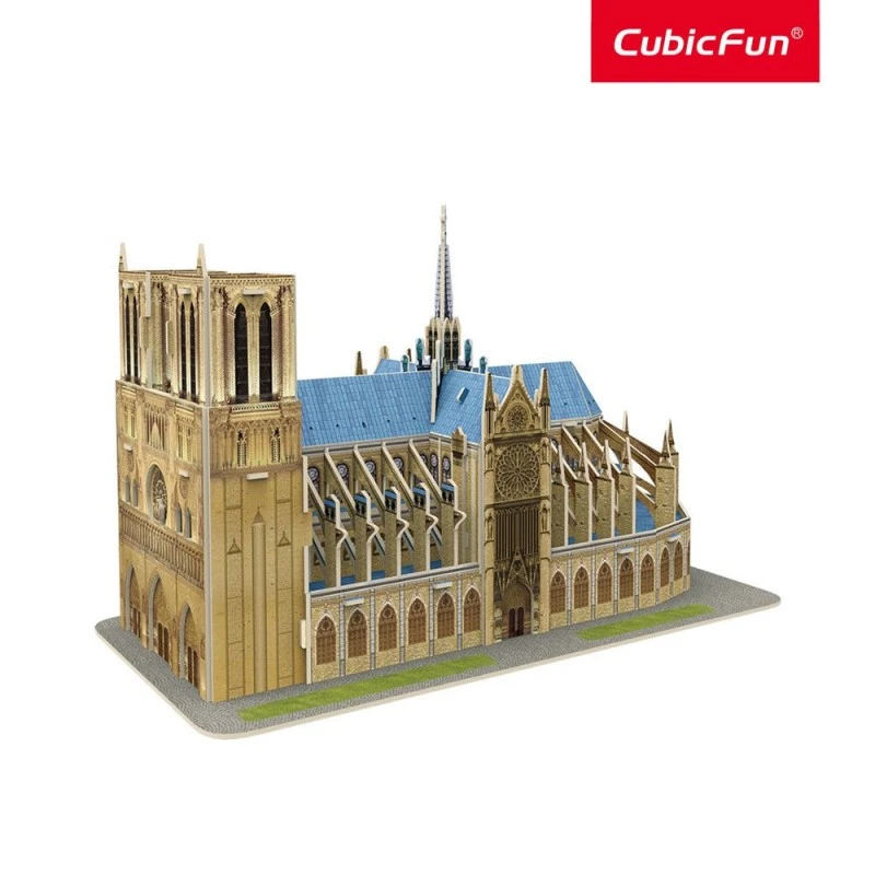 CubicFun Пъзел 3D Notre Dame de Paris, 53 части, 24x16.8x4.7 см., 3+ години