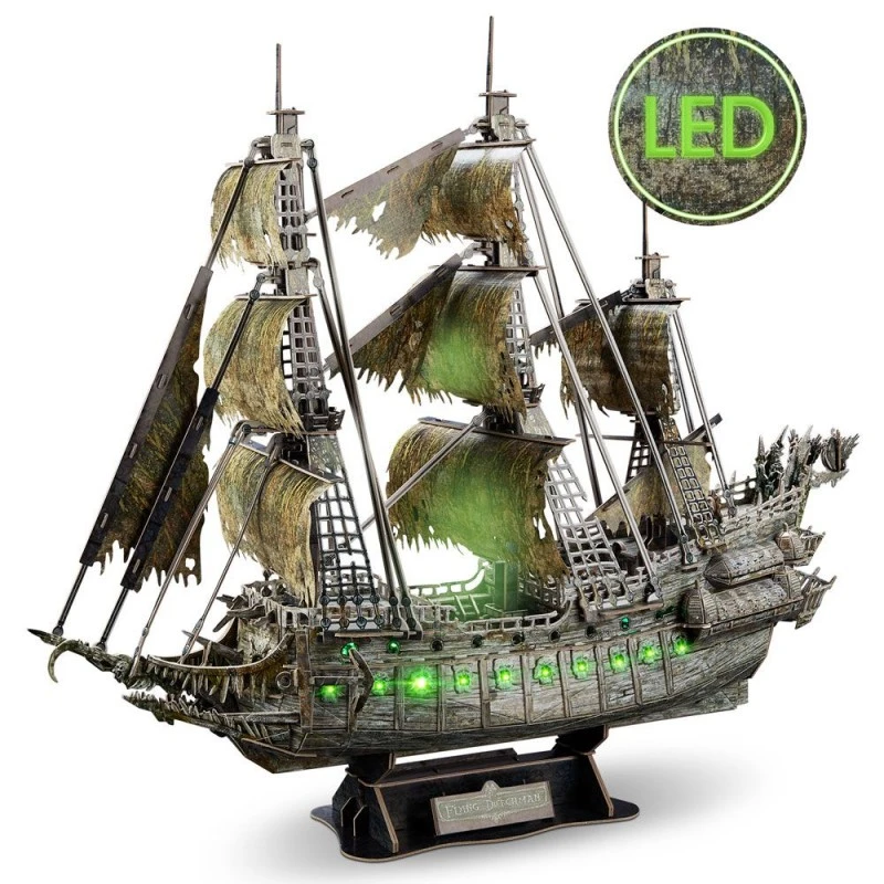 CubicFun Пъзел 3D Flying Dutchman с LED светлини, 360 части, 30.8x44.6x6 см., 10+ години