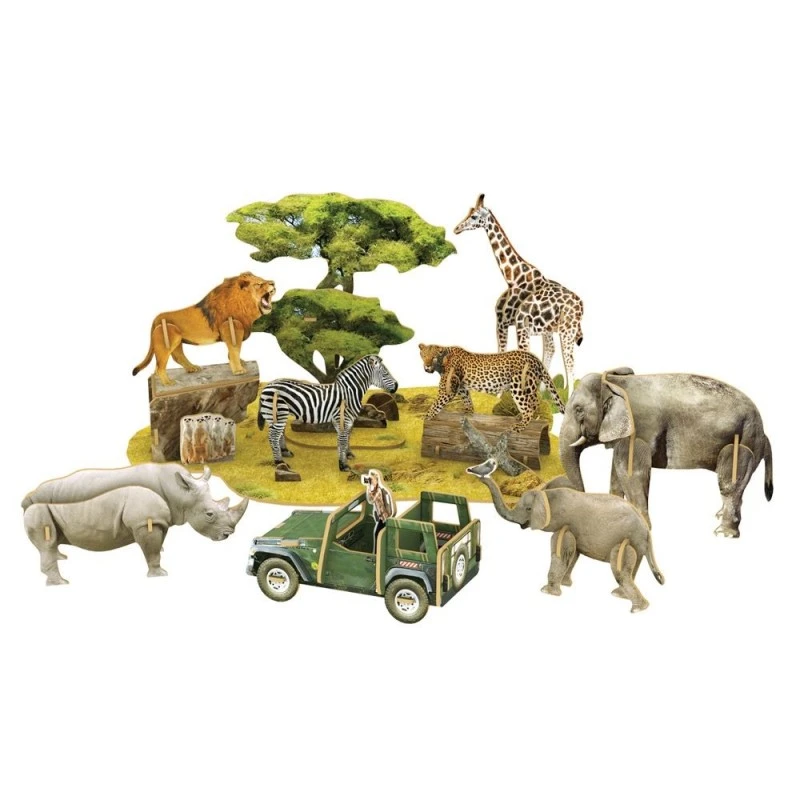 CubicFun 3D пъзел National Geographic STEM Робот с хидравлична ръка, 185 части, 7.5x37.5x28.5 см., 8+ години