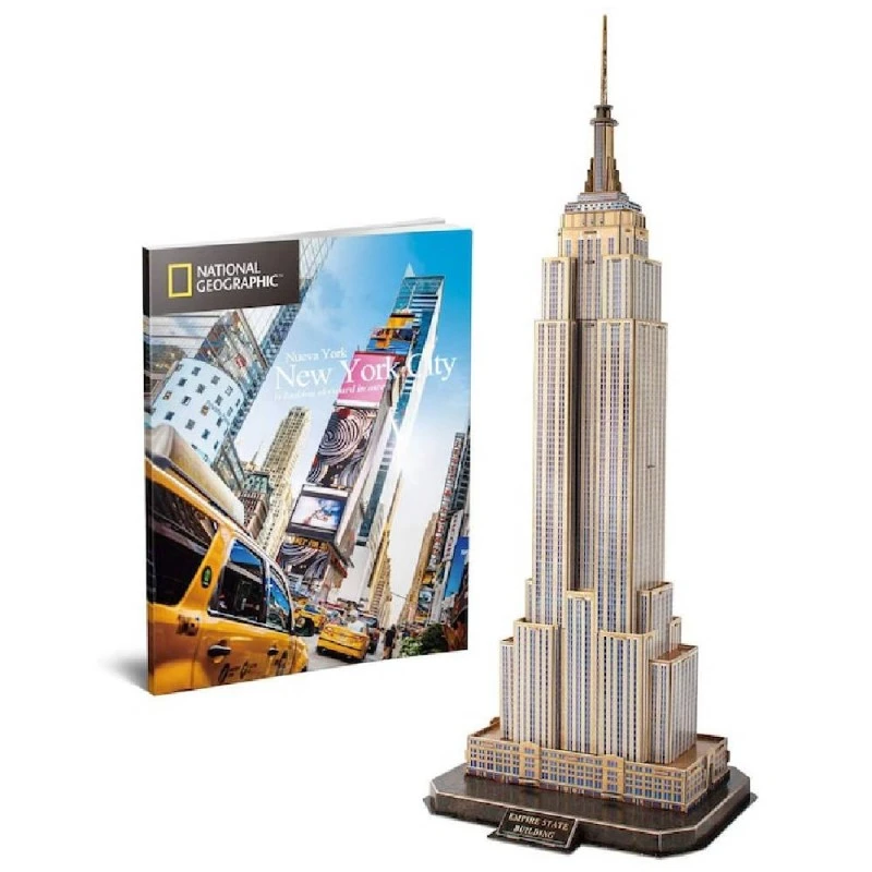 CubicFun 3D Пъзел EMPIRE STATE BUILDING NATIONAL GEOGRAPHIC, 66 части, 29.8x21.8x6 см., 8+ години