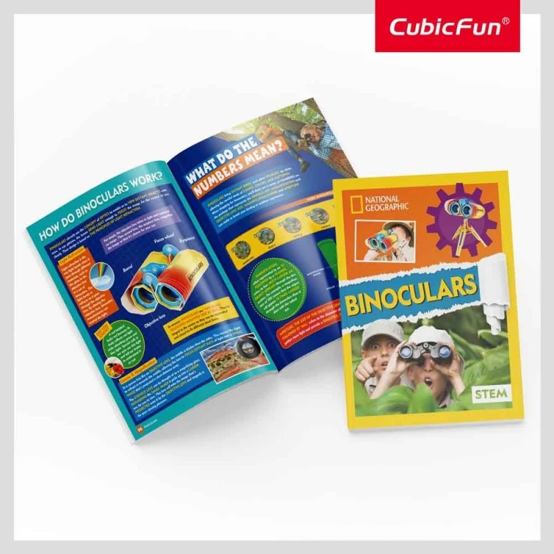 CubicFun Пъзел 3D National Geographic Бинокъл, 49 части, 21.8x29.8x4.5 см., 8+ години