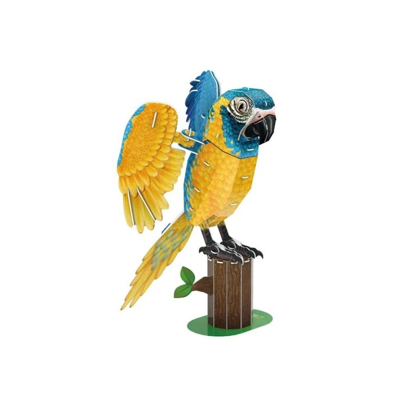 CubicFun Пъзел 3D National Geographic Синьогърлена ара 94 части, 4.5x29.6x21.9 см., 8+ години