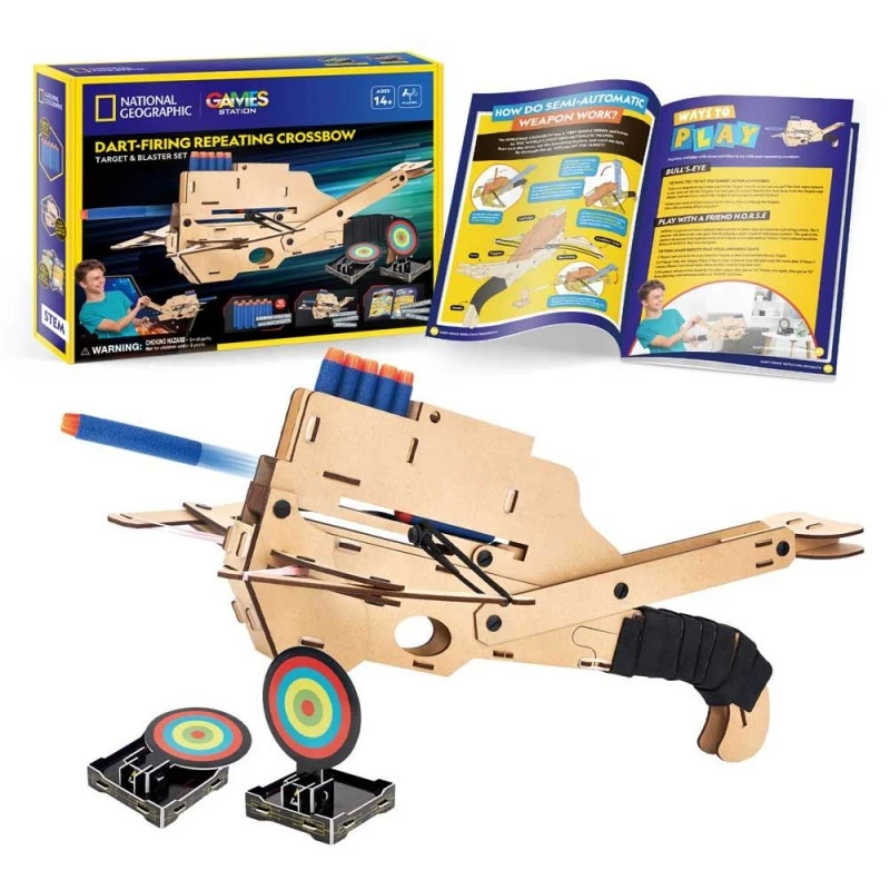CubicFun 3D пъзел National Geographic STEM Арбалет, 85 части, 7.5x37.5x28.5 см., 14+ години