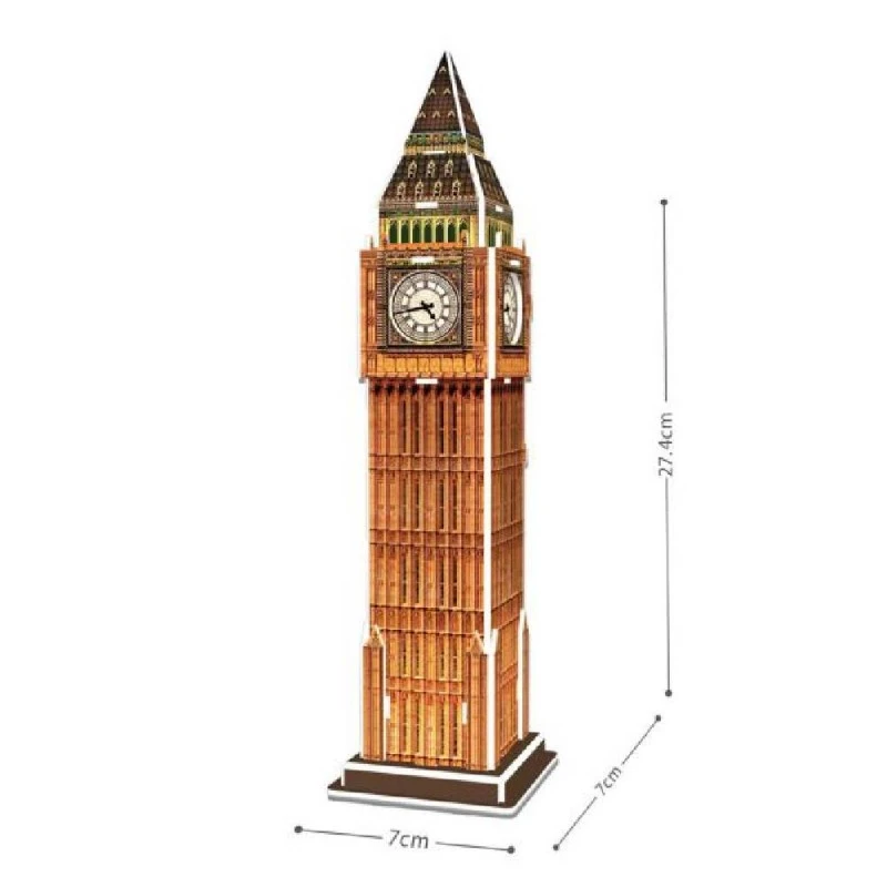 Cubic Fun Пъзел 3D Big Ben, 13части, 1.8x16x22 см, 8+ години