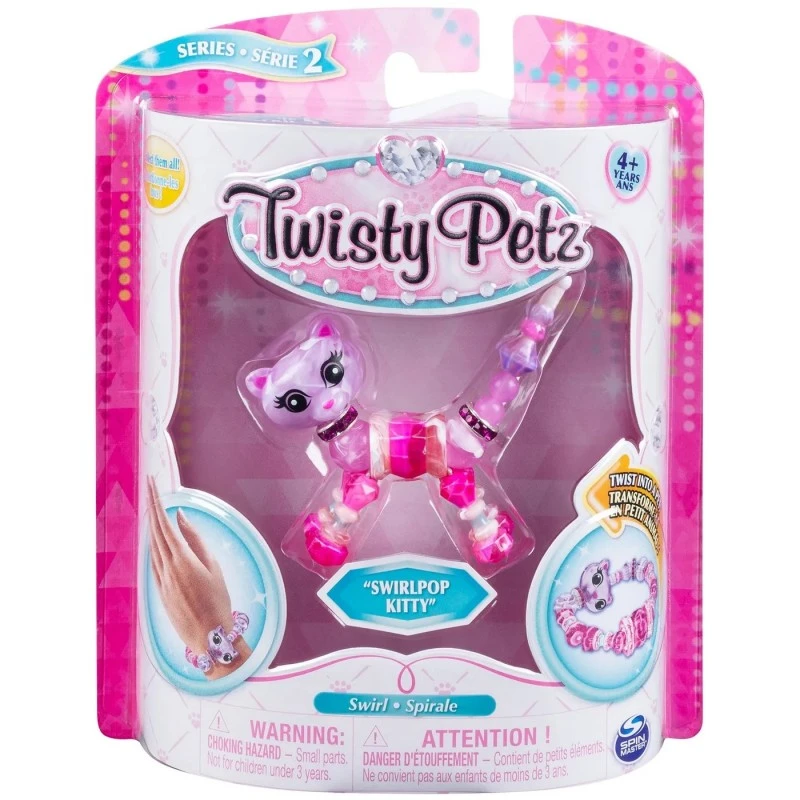 Трансформираща се гривна Spin Master Twisty Petz 2 в 1: Коте, 4+ години