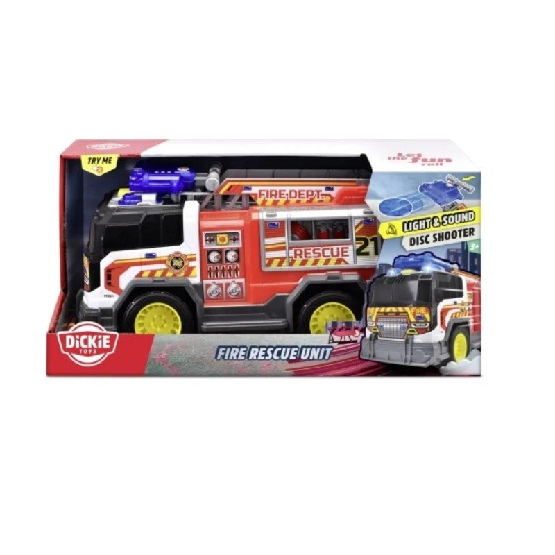 Пожарна кола Dickie Toys, със светлини и звуци, 30 см., 3+ години