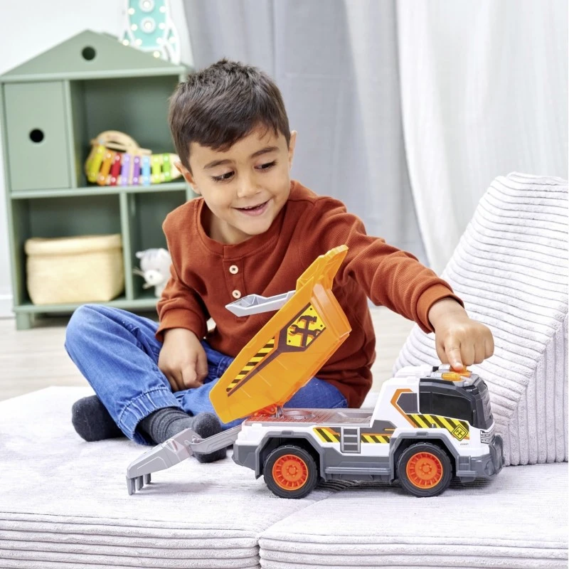 Самосвал Dickie Toys, Звук и светлини, 30 cm, 3+ години