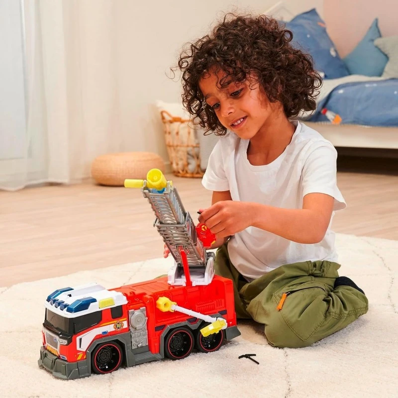 Пожарна кола Dickie Fire Fighter, Със светлини и звуци, Разтегателна стълба и водна помпа, 38 cm, 3+ години