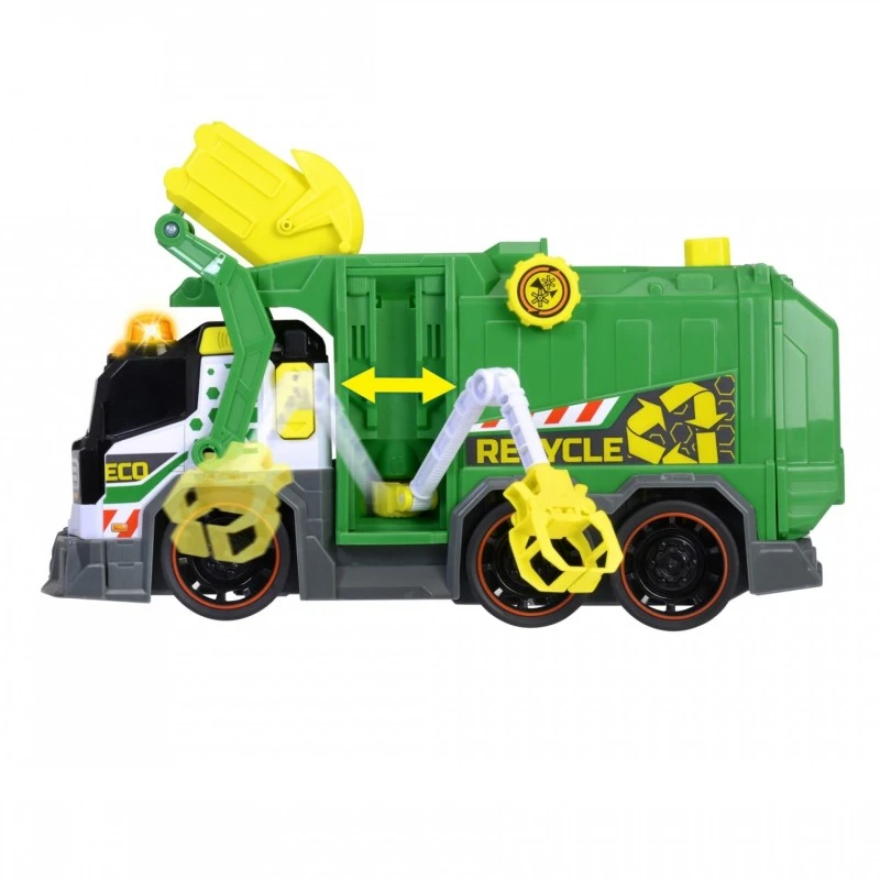 Детски камион за боклук Dickie Toys, Светлини и звуци, 39x14x18,5 cm, 3+ години, 203307001