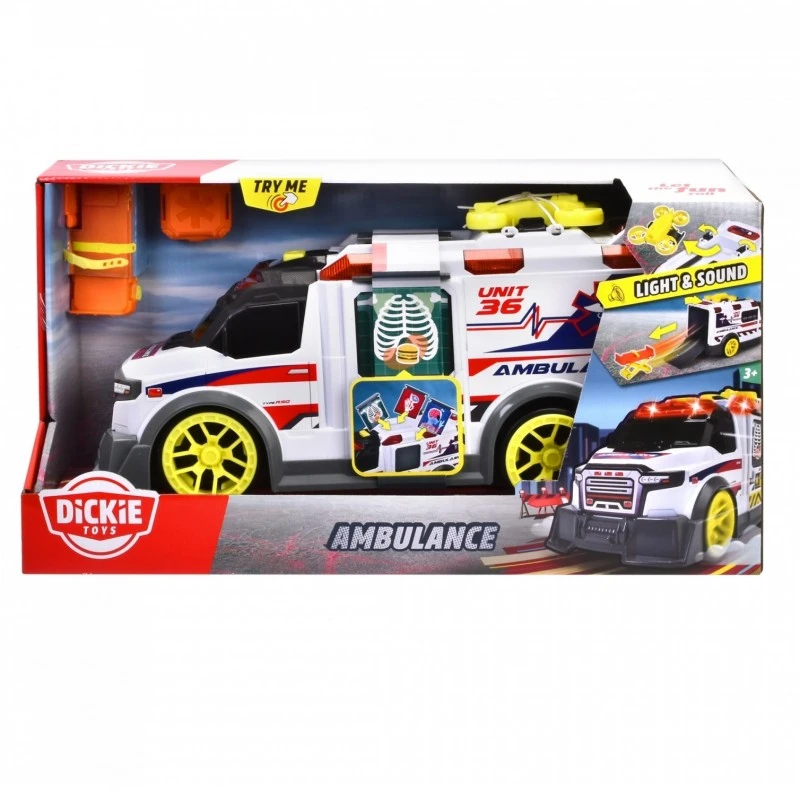 Линейка Dickie, Светлини и звуци, Носилка и дрон, 35,5x13,5x18 cm, 3+ години, 203307003