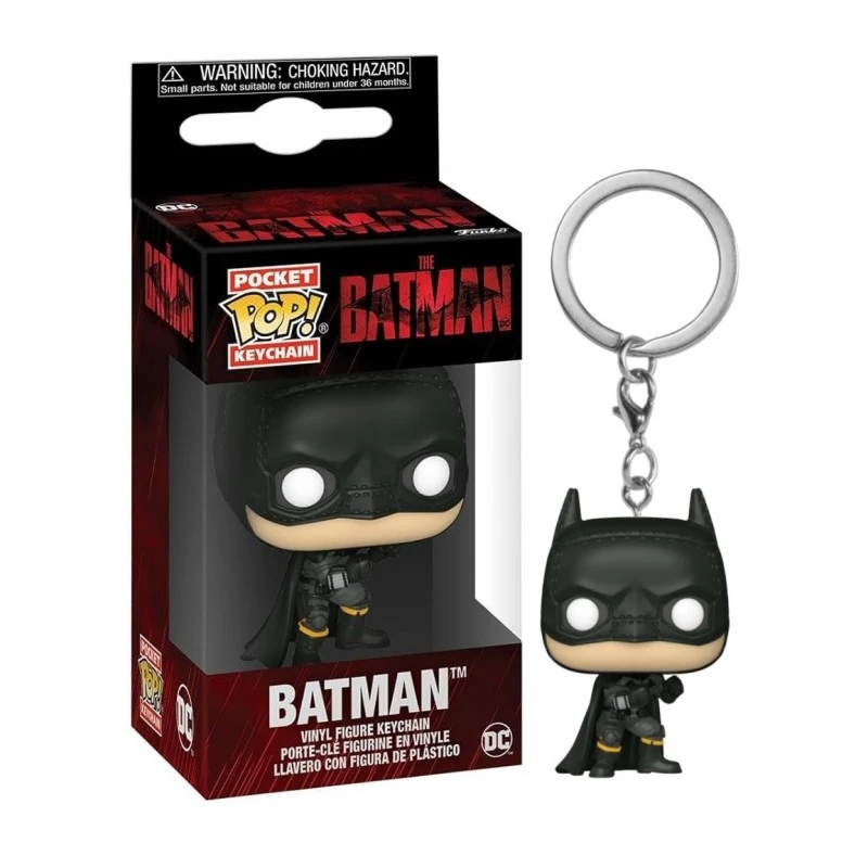 Ключодържател с фигурка Funko Pocket Pop, Disney Marvel Batman, 5 cm, Черен