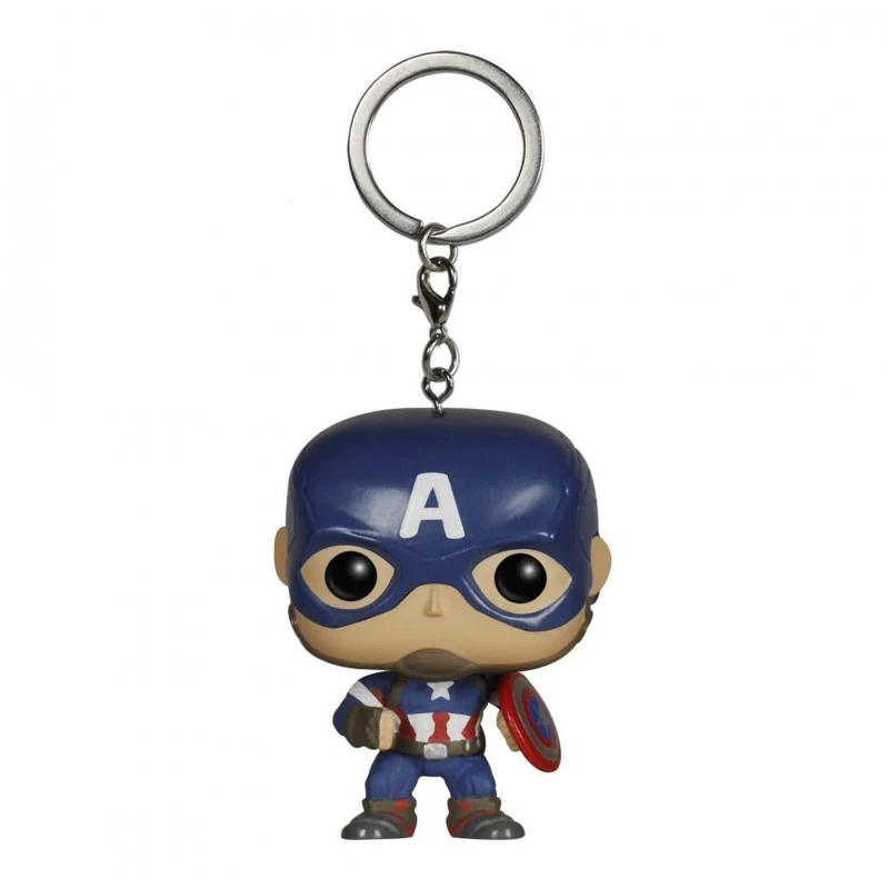 Ключодържател с фигурка Funko Pocket POP Comics: Captain America, 3+ години