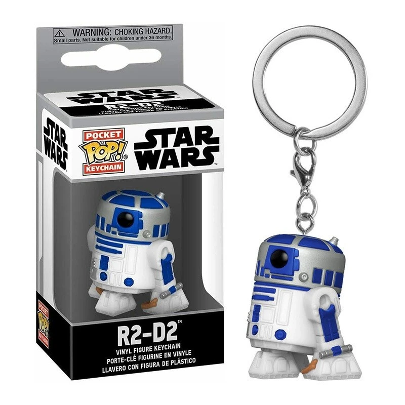 Ключодържател с фигурка Funko Pocket Pop, Star Wars, R2-D2, 4 cm