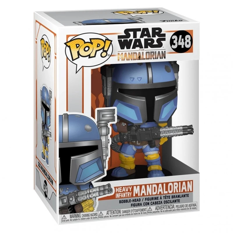 Фигурка FunKo POP, Star Wars The Mandalorian, Heavy Infantry Mandalorian, 10 cm, 3+ години